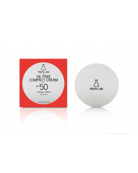 Oil Free Compact Cream SPF 50 (medium colour) Combination_Oily Skin 10ml