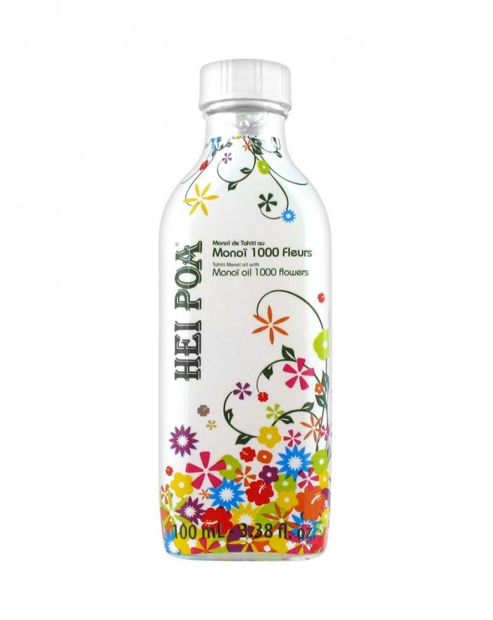 HEI POA Monoi Oil 1.000 Flowers "1000 Άνθη" Λάδι Monoi πολλαπλών χρήσεων με άρωμα Λουλουδιών, 100 ml