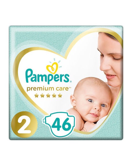 Pampers Premium Care Νo 2 (4-8kg) Value Pack 46τμχ