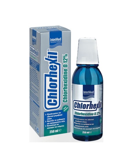 Intermed Chlorhexil 0.12% κατά της Πλάκας, της Κακοσμίας και της Ευαισθησίας Ούλων & Δοντιών 250ml