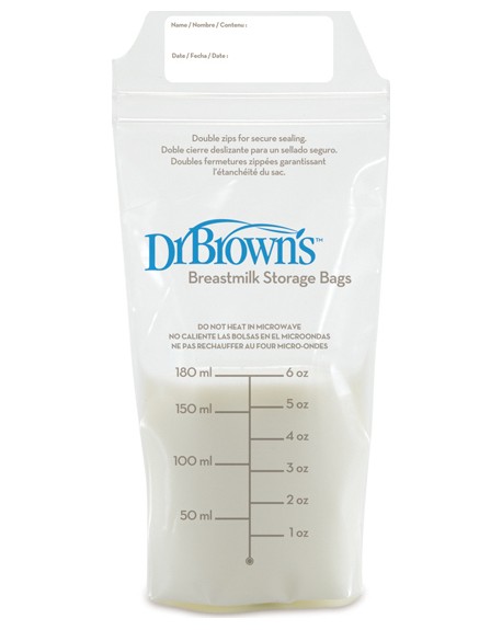 Dr. Brown's Σακουλάκια Αποθήκευσης Μητρικού Γάλακτος 25x180ml