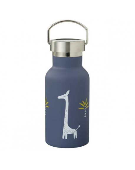Fresc Thermos Bottle Giraf Θερμός Από Ανοξείδωτο Ατσάλι Με Καλαμάκι + Διπλό Πώμα 350ml