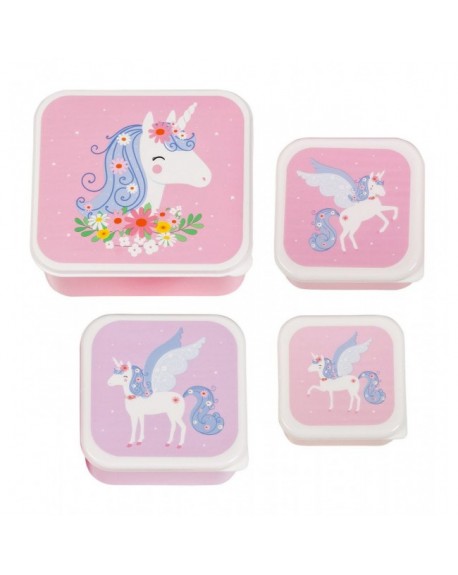 Little Lovely Company Πλαστικό Παιδικό Σετ Φαγητού Unicorn