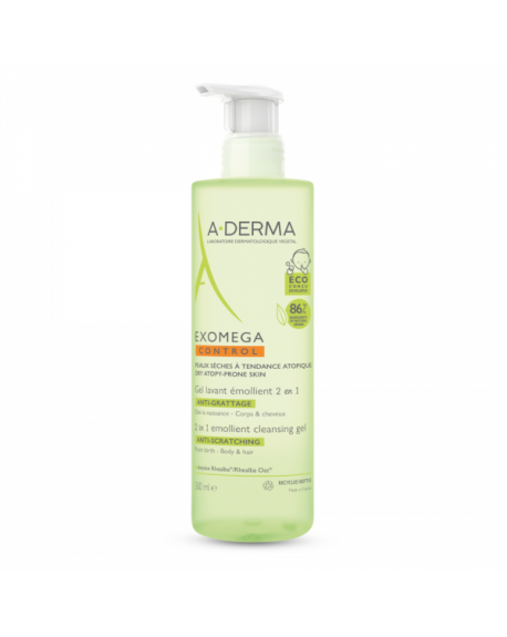 A-Derma Exomega Control Emollient Cleansing Gel 2 in 1 500ml