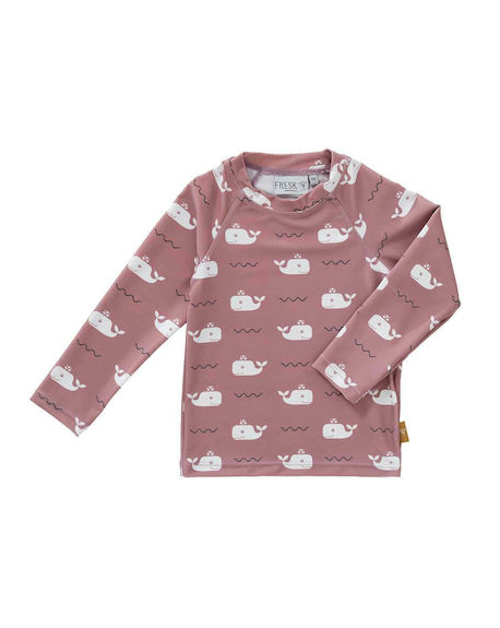 Fresk Παιδικό Μαγιό Αντιηλιακή (UV) Μπλούζα για Κορίτσι Ροζ