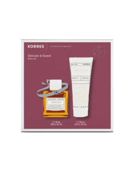 Korres Delicate & Sweet - White Tea Eau De Toilette 50ml + Ενυδατικό Γαλάκτωμα Σώματος