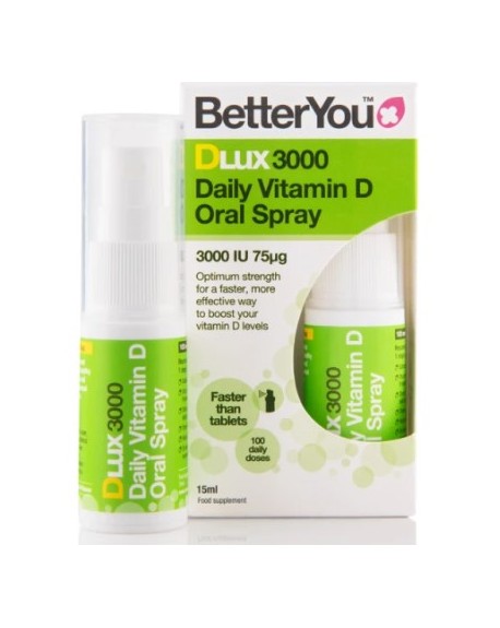 BetterYou DLux 3000 Vitamin D Daily Oral Spray 15ml
