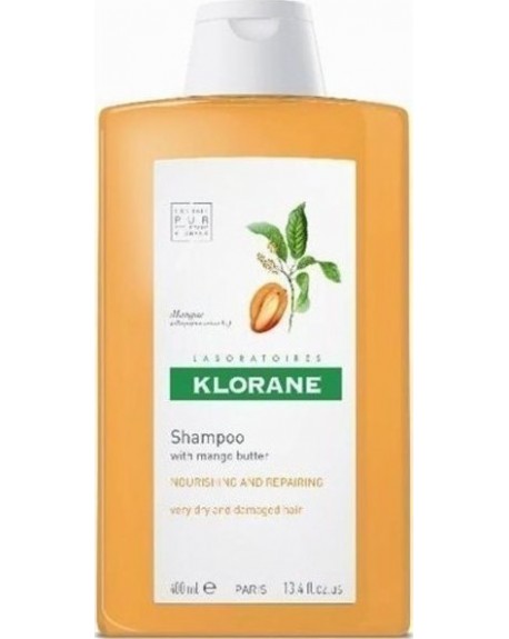 Klorane Shampooing Nutritif au Beurre de Mangue Cheveux Secs 400ml