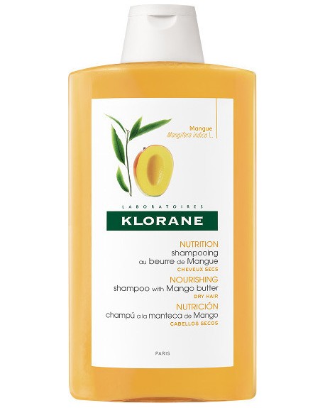 Klorane Shampooing Nutritif au Beurre de Mangue Cheveux Secs 200ml