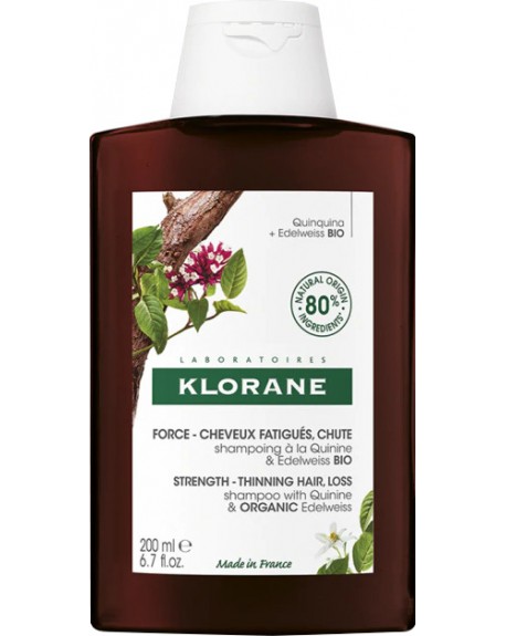 Klorane Quinine Strength Thinning Hair Loss Σαμπουάν κατά της Τριχόπτωσης για Όλους τους Τύπους Μαλλιών 200ml
