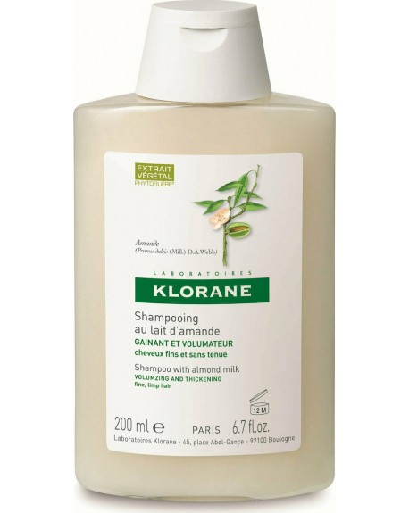 Klorane Almond Milk Σαμπουάν για Όγκο για Εύθραυστα Μαλλιά 200ml