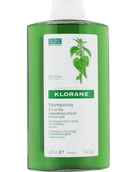 Klorane Nettle Oil Control Σαμπουάν Γενικής Χρήσης για Λιπαρά Μαλλιά 400ml